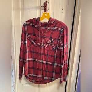 Garage Flannel Hoodie with Pockets